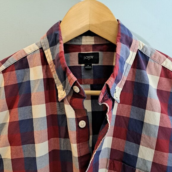 J. Crew Men's Medium Regular Fit 100% Cotton Button Down Shirt Style #C3724 - Picture 6 of 13